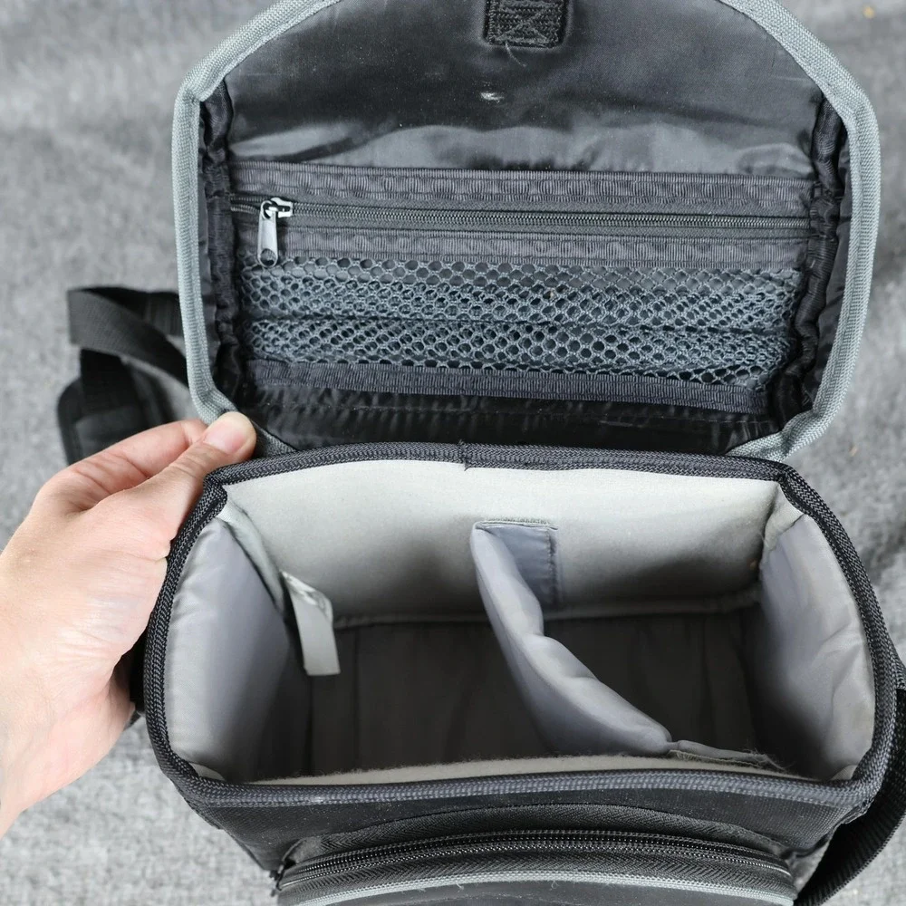Sony LCS-X20 Black Camcorder Carry Shoulder Bag Padded Case Strap Compartments